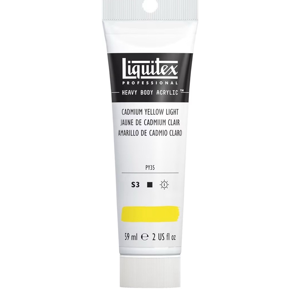 🔥5 FOR $25🔥 Liquitex Professional Heavy Body Acrylic Paint, 2-oz Cadmium Yellow